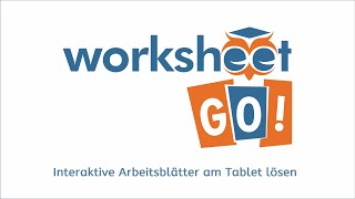 Interaktive Arbeitsblätter mit dem Worksheet Go erstellen und am Tablet lösen mit Lernkontrolle [upl. by Ahsaenat215]