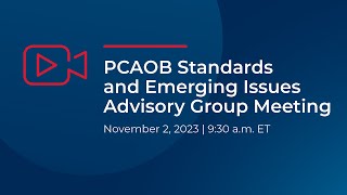 11223 Standards and Emerging Issues Advisory Group Meeting Part 2 of 2 [upl. by Kain]