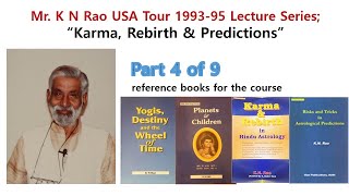 Mr KN Rao English quotKarma Rebirth amp Predictionsquot Part 4 of 9 [upl. by Lori]