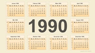 Kalender 1990 [upl. by Henrique]