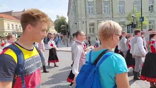 Walk Gaudeamus 2022 Procession Vilnius EU Citiespeople [upl. by Collen]