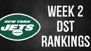 Top 12 DefenseDST Rankings Week 2 Fantasy Football [upl. by Casilda]