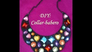 DIY Collar Babero de Fieltro  DIY Felt bib necklace [upl. by Rinna]