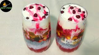 রেস্টুরেন্ট স্বাদের স্পেশাল ফালুদা  How to make Falooda  Summer Dessert Recipe  Iftar Dessert [upl. by Keely906]