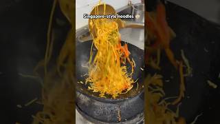 Singapore Noodles Chinese Style 🍜  noodles chinesefood singaporenoodles viral shorts [upl. by Aiela]