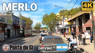 Calles de MERLO driving TOUR 2024 4K RUTA 200 PARQUE del SOLCENTRO AMBA  BUENOS AIRES ARGENTINA [upl. by Ellehsal]