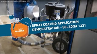 Spray coating application demonstration  Belzona 1331 [upl. by Gilberta]