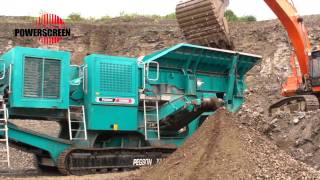 Powerscreen XA400S jaw crusher carboniferous limestone [upl. by Lezlie]