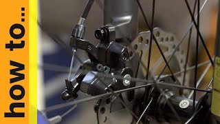 How To Adjust Mechanical Disc Brakes  Halfords UK [upl. by Llehsar]