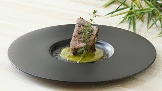 Arrosto di vitello con pesto di pistacchi  Chef Massimo Spallino  Sfizioso [upl. by Kcub52]