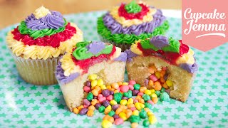 How to make Pinata Cupcakes  Cupcake Jemma [upl. by Berliner]