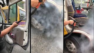 Best Steam Cleaning Cleaner and Sanitation of City bus with Fortador PRO Line [upl. by Vala]