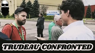 Trudeau Confronted By Angry Steel Worker reaction canada trudeau [upl. by Haduhey]