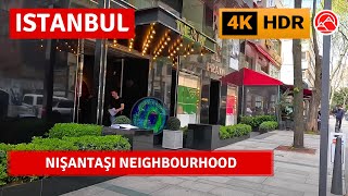 HDR Istanbul Nişantaşı Little Paris 2023 Walking Tour4k 60fps [upl. by Navlys]