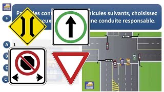 Examen théorique saaq Québec 2024  code de la Sécurité routière saaq canada test Quebec 4 [upl. by Cecile]