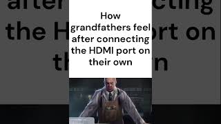 How grandfathers feel after connecting the HDMI cable [upl. by Oilejor]