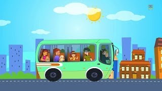 Wheels on the Bus Rhyme For Kids [upl. by Anilahs]