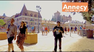 Annecy France City walks  4K UHD 60fps [upl. by Adnilam]