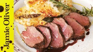 Pan Roasted Venison  Jamie at Home [upl. by Chancey754]