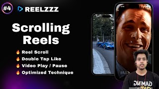 4 Scrolling Reels  Reelzzz App  React Native Video  Instagram TikTok like Feed Scroll [upl. by Axe]