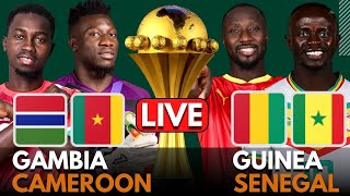 🔴GUINEA vs SENEGAL amp GAMBIA vs CAMEROON LIVE  AFCON 2024 [upl. by Ylecara]