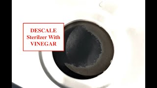 How to DESCALE Tommee Tippees Sterilizer with white vinegar [upl. by Nosiram672]