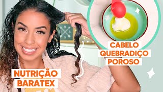 CABELO QUEBRADIÃ‡O E POROSO A MELHOR NUTRIÃ‡ÃƒO CASEIRA PRO CRONOGRAMA CAPILAR  EP3 JULIANA LOUISE [upl. by Nnovahs]