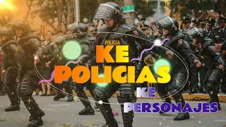 🚔💃 Policías se Unen al Ritmo de Ke Personajes ¡Oye Mujer 🎶🌟 [upl. by Nsaj]