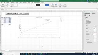 Kalibriergerade in Excel erstellen [upl. by Zsa Zsa]