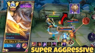 TOP GLOBAL MARTIS PERFECT amp SUPER AGGRESSIVE GAMEPLAY🔥  BEST BUILD 2023 [upl. by Ehcadroj]