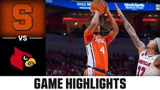 Syracuse vs Louisville Game Highlights  202324 ACC Mens Basketball [upl. by Castor]