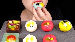 Wagashi and Yokan  mukbang ASMR The Art of Dessert [upl. by Maggs]