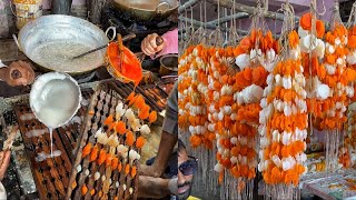 Traditional Flower Mithai of Nashik🌼🌼 खाया जाता है फूलों के इस हार को😳😳 Indian Street Food [upl. by Gula]