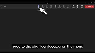Using Chat during Microsoft Teams meeting [upl. by Dora160]