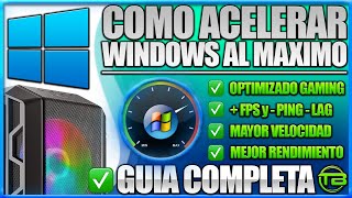 COMO ACELERAR y OPTIMIZAR WINDOWS 11 🚀 Mayor velocidad y Rendimiento máximo para programas y juegos [upl. by Uttasta]