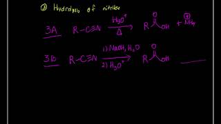 Nitrile Reactions  ORGANIC CHEMISTRY Klein Chapter 2113 [upl. by Jar]