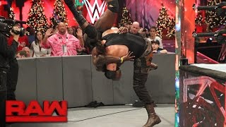 Braun Strowman lays waste to Sin Cara and Titus ONeil Raw Dec 19 2016 [upl. by Ahsitel]