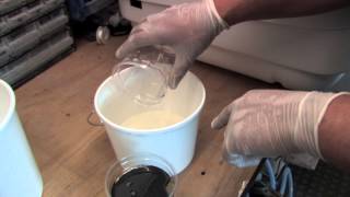 Mixing Polyurethane Foam Liquid [upl. by Aicetal998]