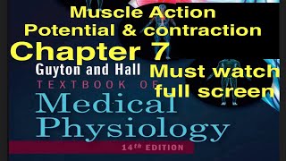 Guyton Chapt 7 Muscle Action potentialContraction Physiology lecture notes Medical MBBS MD students [upl. by Vastah]