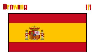 How to draw the flag of Spain [upl. by Renrag]