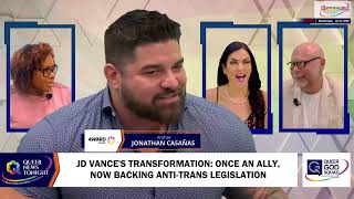 JD Vances Transformation Once an Ally Now Backing Anti Trans Legislation [upl. by Odysseus]