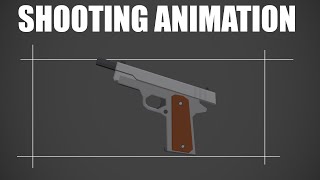 Shooting Animations  FPS Game In Unity With Blender [upl. by Akimas]