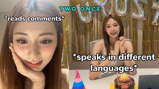 tzuyu speaking in mandarin in birthday IG live ft heartfelt gratitude [upl. by Draper]