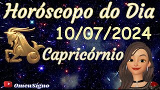 ♑ CAPRICÓRNIO Horóscopo de Hoje 10Julho2024 [upl. by Emelen]