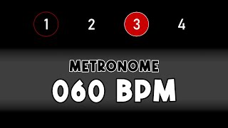 60 BPM beats per minute METRONOME [upl. by Asital]