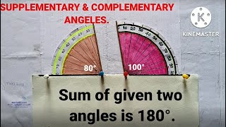 Supplementary ampcomplementary anglesworking model Mathematics [upl. by Elka]