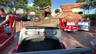 Cars Quatre Roues Rallye onride walt Disney studio’s Parijs 2022 [upl. by Ejroj]