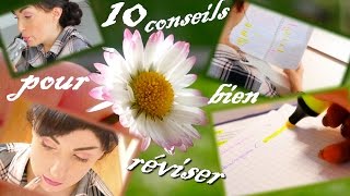 ❥ 10 Conseils pour réviser efficacement en période dexams ♡ Brevet  BAC  BTS ♡ [upl. by Elatia]