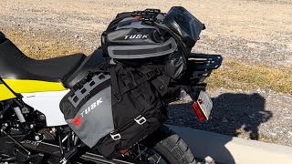 Tusk Highland X2 Rackless luggage system on the Norden 901 [upl. by Kirimia]