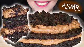 ASMR MOIST CHOCOLATE HAZELNUT CAKE 🎂  Mukbang  Real Eating Sounds [upl. by Ahsyle]